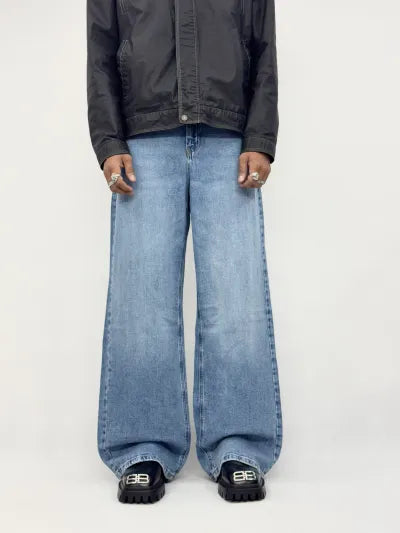 Baggy Fit Jeans · Blue Wash · Waist 30–38 in