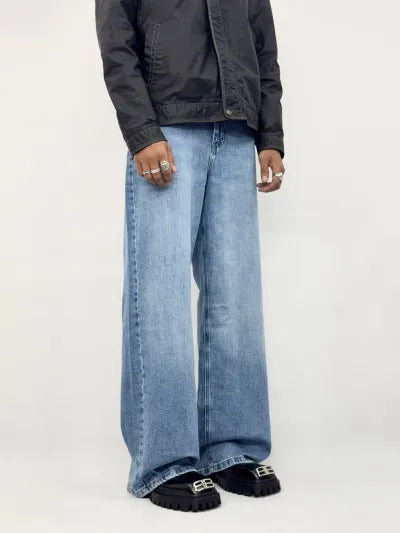 Baggy Fit Jeans · Blue Wash · Waist 30–38 in