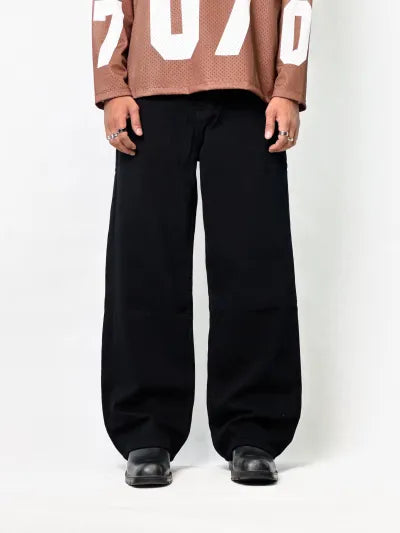 Baggy Fit Jeans · Black · Waist 30–38 in