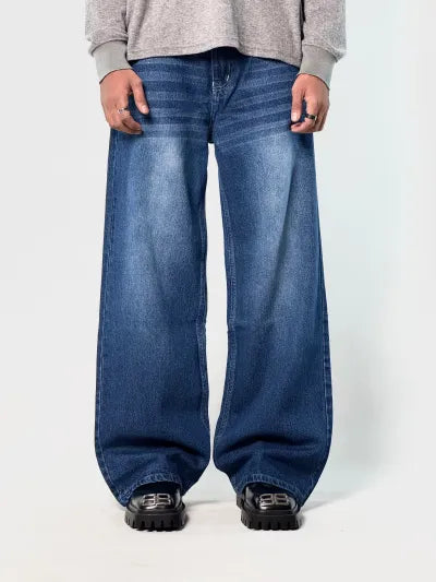 Baggy Fit Jeans · Vintage Blue · Waist 30–38 in