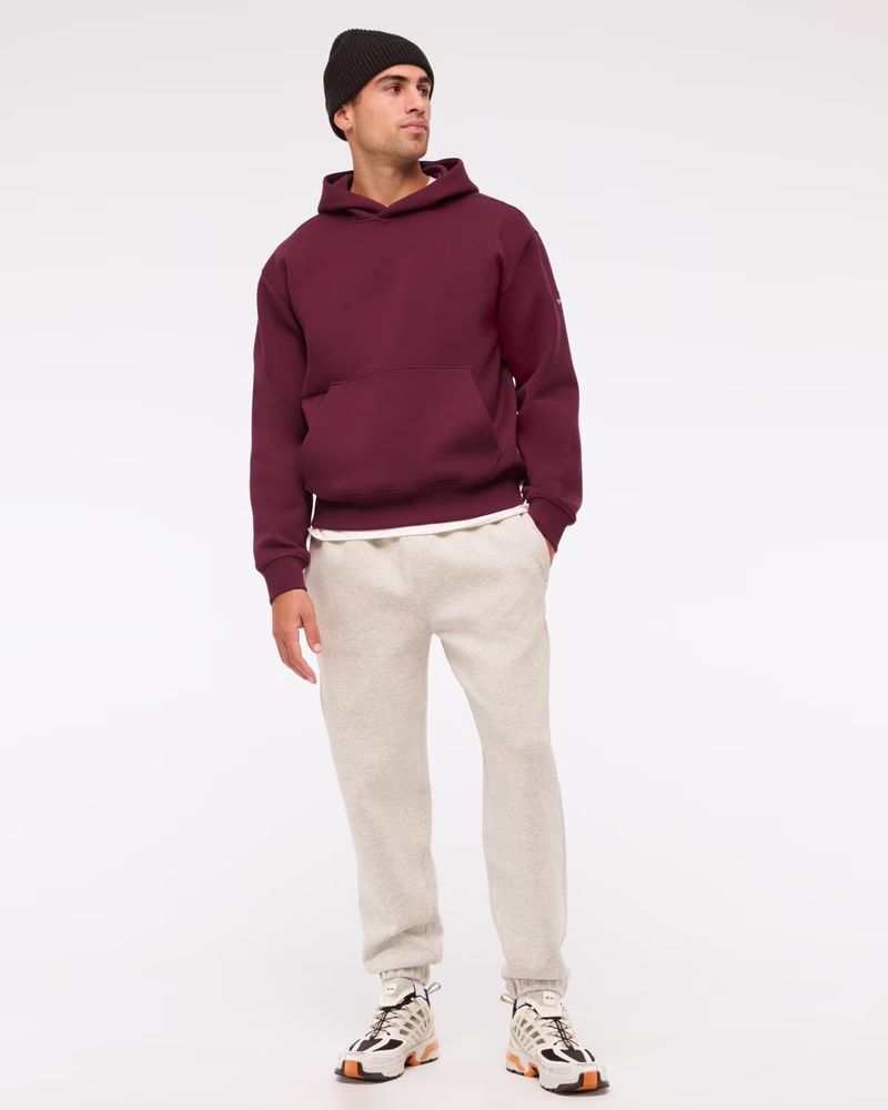 MAROON SHERPA HOODIE