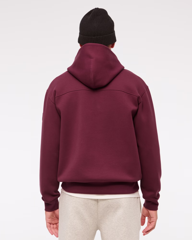 MAROON SHERPA HOODIE
