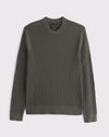 Pima Cotton Rib Stitch Crew Sweater