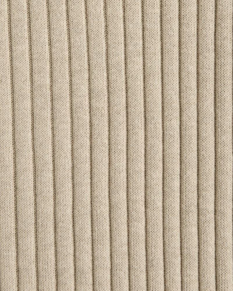 Pima Cotton Rib Stitch Crew Sweater