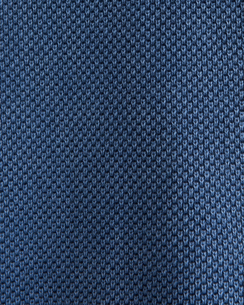 Garment-Dye Button-Through Sweater Polo