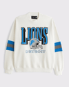 Detroit Lions Graphic Crew Sweatshirt