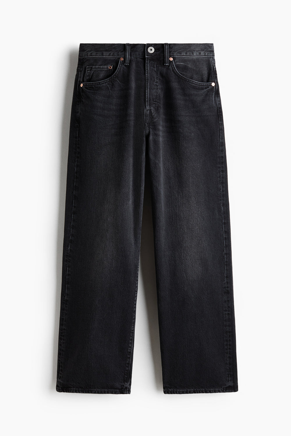 Loose Jeans — Denim Black