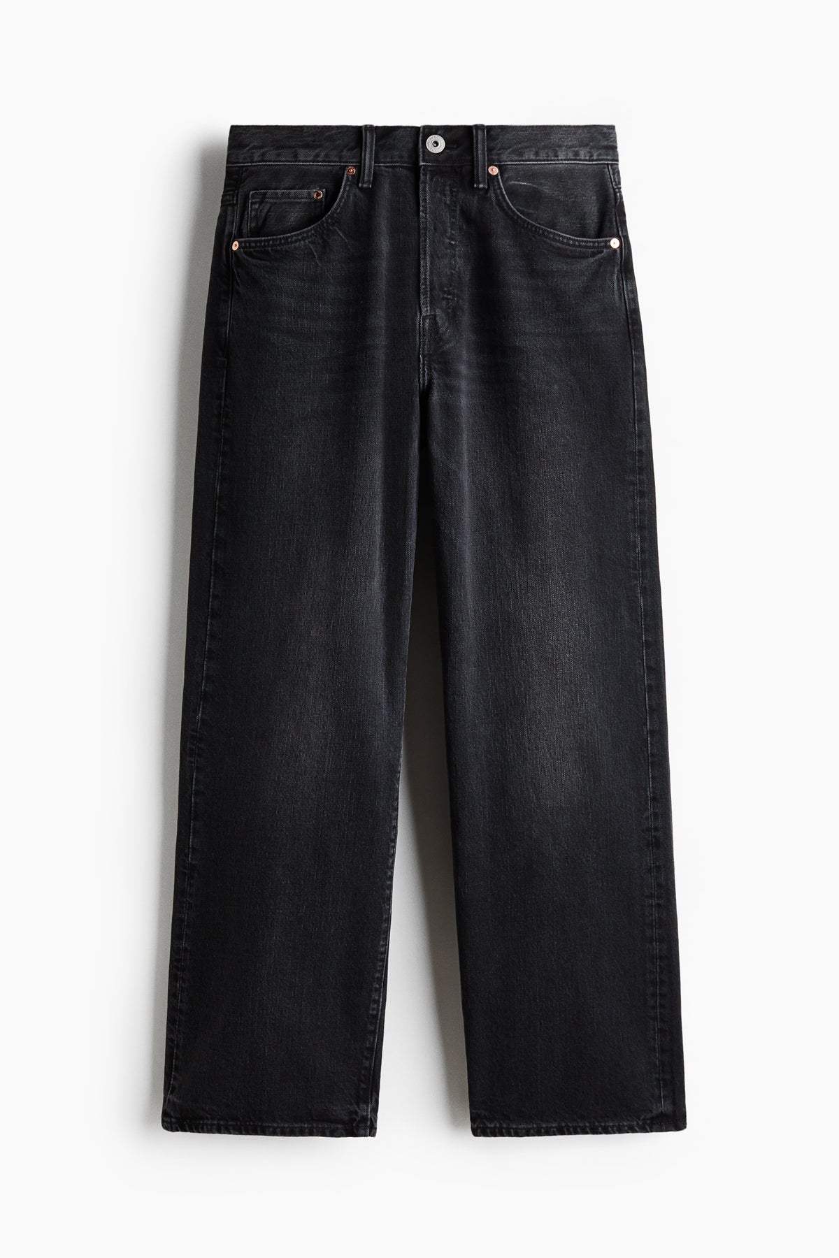 Loose Jeans — Denim Black