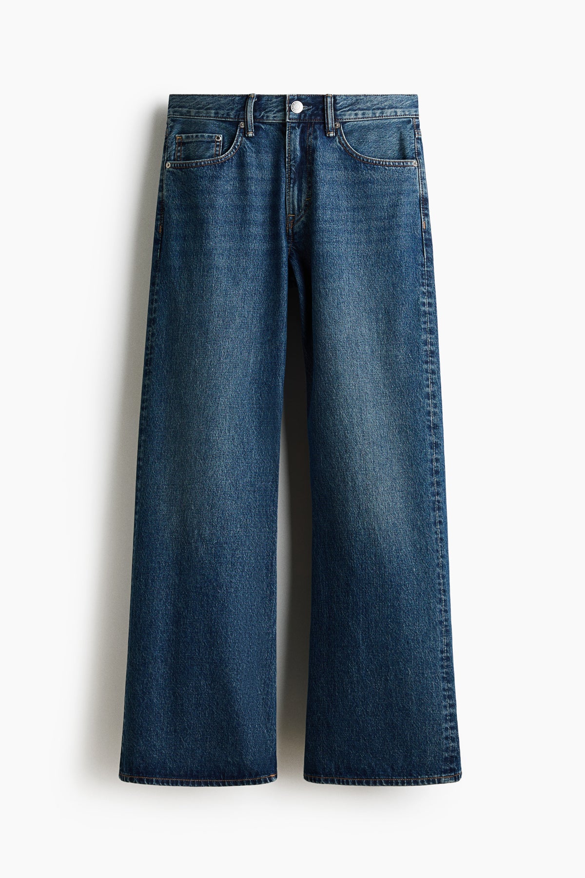 Relaxed Bootcut Jeans — Dark Denim Blue