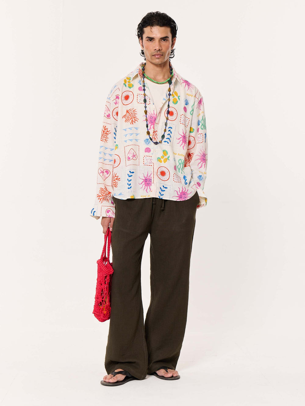 Sun & The Sea Printed Linen Shirt