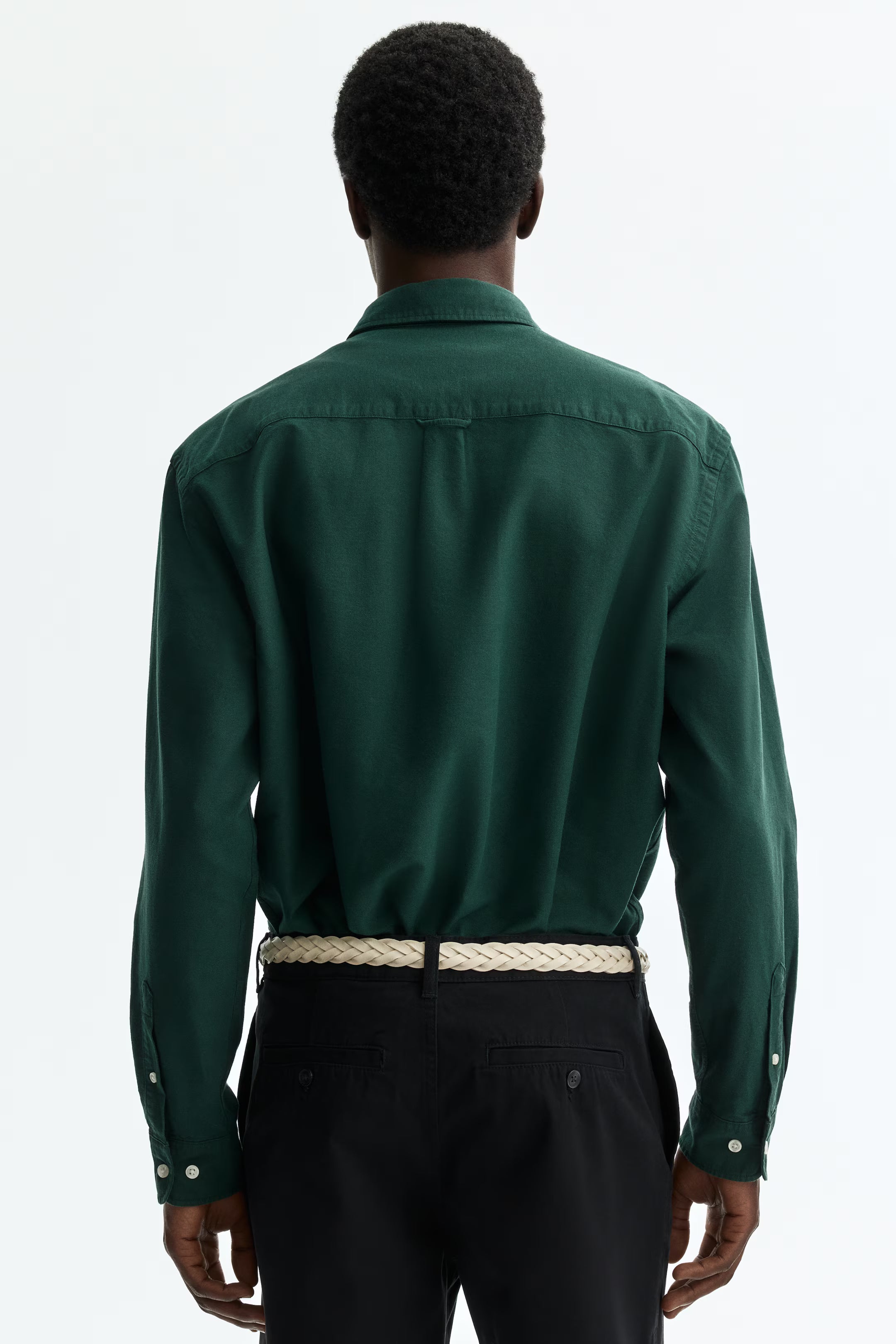 Regular Fit Oxford shirt Dark green