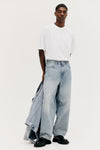 Pale denim blue