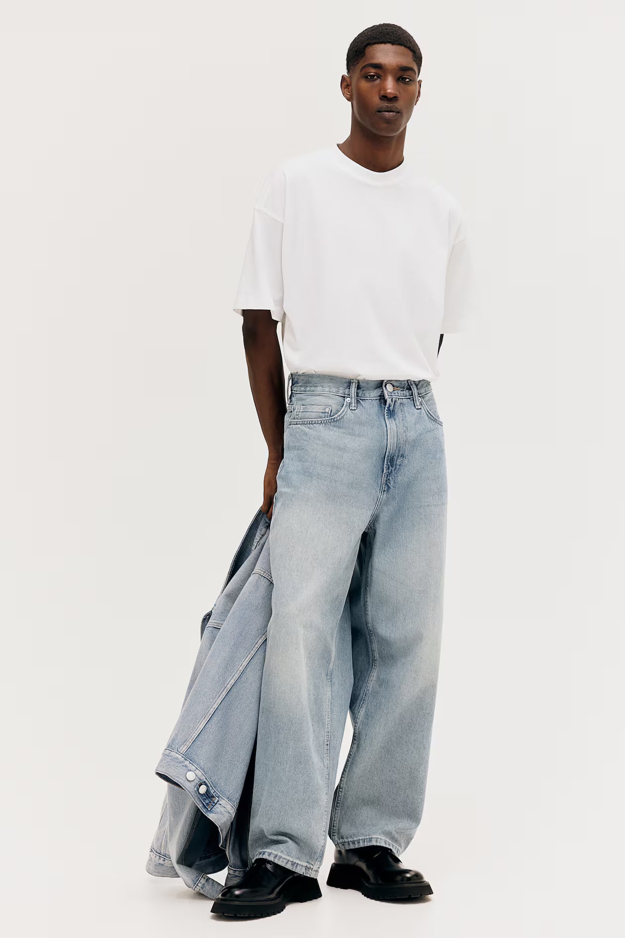 Pale denim blue