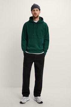 GREEN SHERPA HOODIE