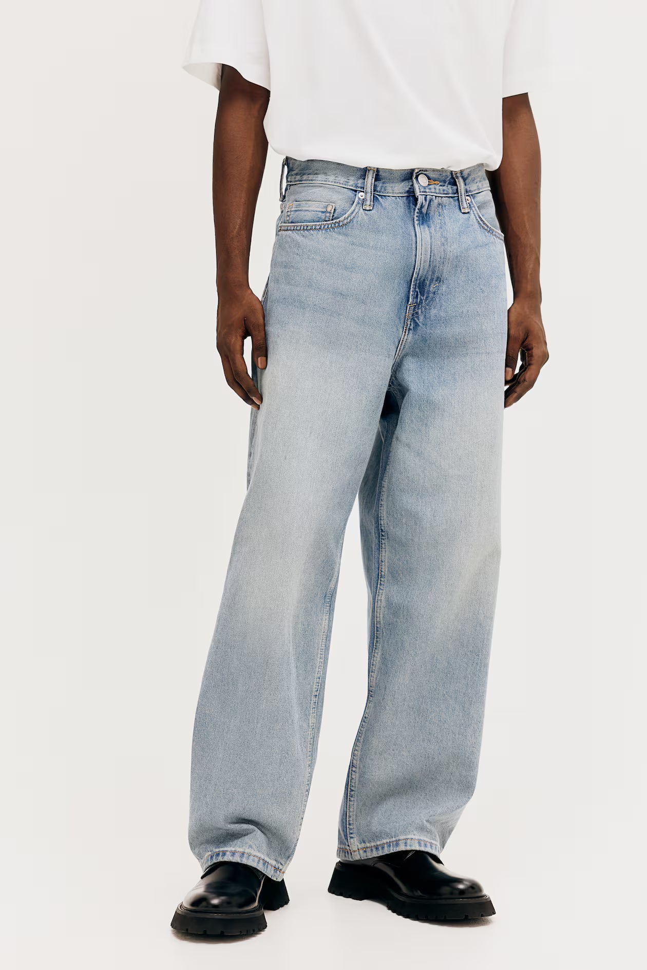 Pale denim blue