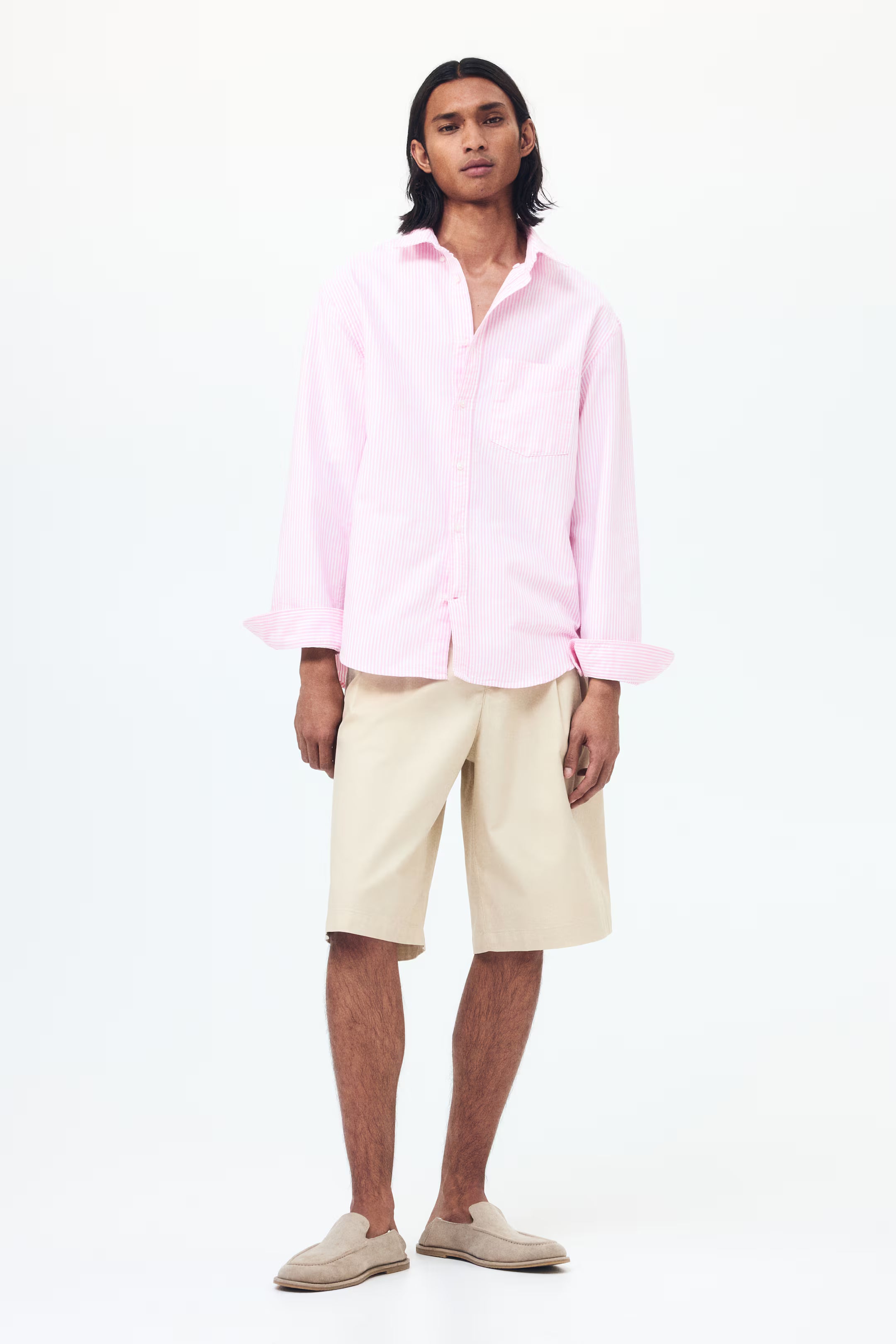 Regular Fit Oxford shirt Pink/Striped