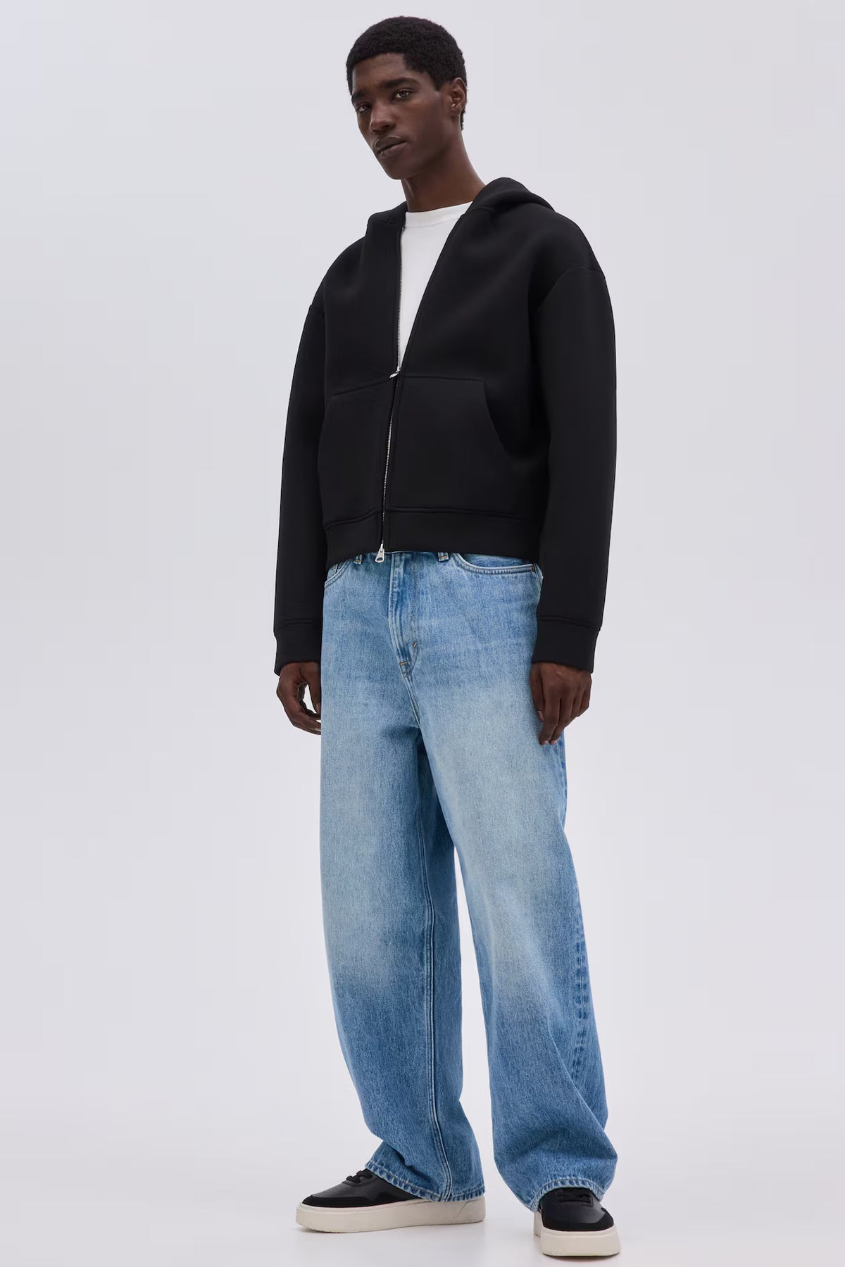 Relaxed Baggy Fit Jeans · Denim Blue · Waist 30–38 in