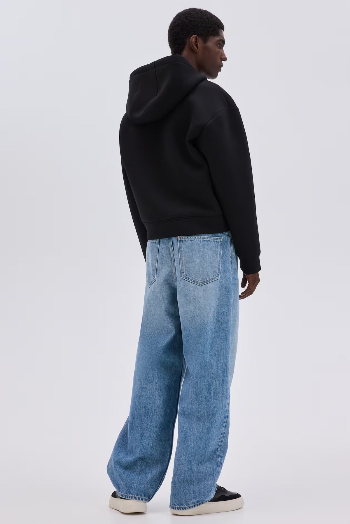 Relaxed Baggy Fit Jeans · Denim Blue · Waist 30–38 in