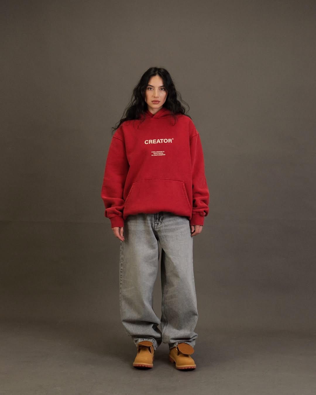Hoodie Dark Necessities Red grunge 405 g